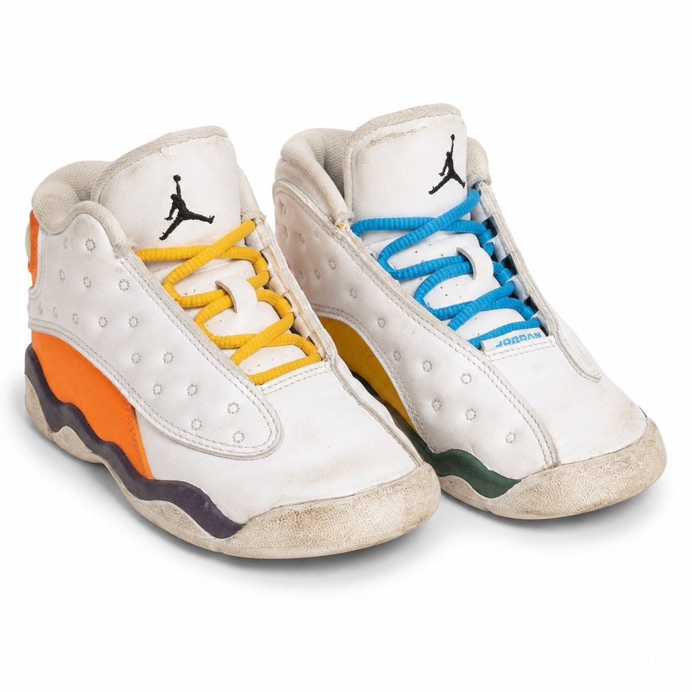Air Jordan 13 Retro Playground Toddler 10C White Multicolor CV0812-158 2020